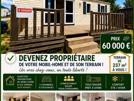 mobilhome avec terrain