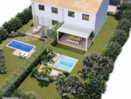 terrain+maison bagnols en foret