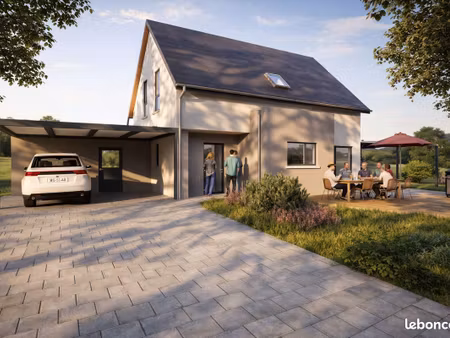 projet de construction d'une maison 100 m² avec terrain à lampertsloch (67)