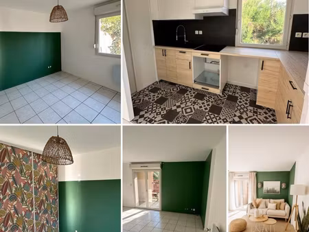 appartement rénové t2 toulouse/aucamville avec jardin et piscine