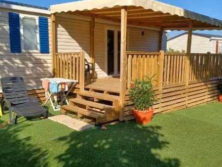 vends mobil home camping valras plage