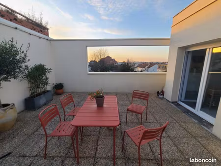 appartement t2 56 m2+ 39m2 terrasse
