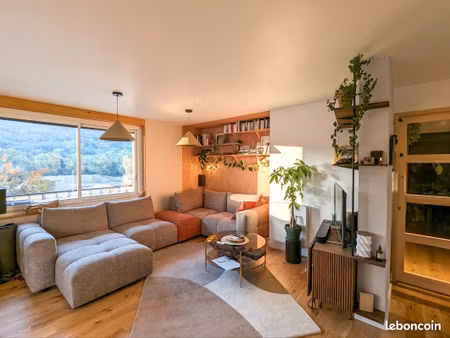 appartement t3 74m2 + garage + cave + parking + jardin