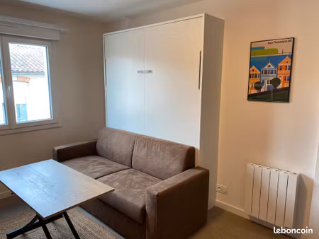 location studio meublé  équipé  charges comprises et internet inclus - formule tout compri