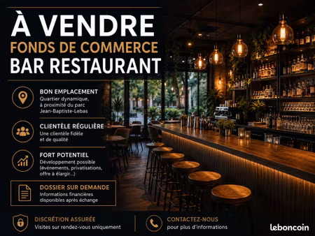 bar restaurant 100m2 lille