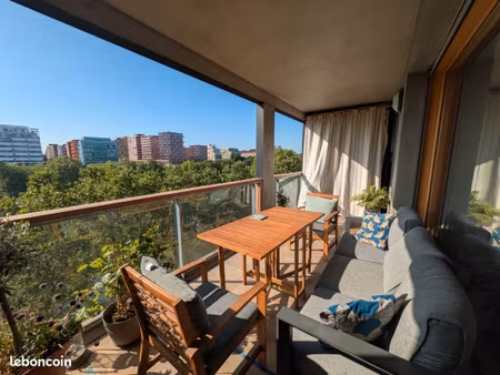 location meublée - t3 avec terrasse vue sur seine