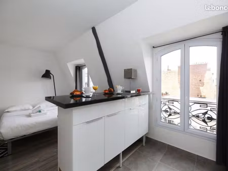 superbe studio meublé 23m² proche marché poncelet
