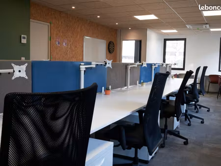 idéal entreprise - 95m² de bureau équipé à villeneuve d'ascq à 400 mètres du métro les prè