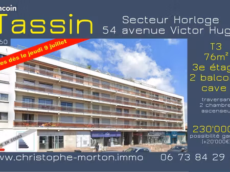appartement t3 - tassin la 1/2 lune - 54 avenue victor hugo