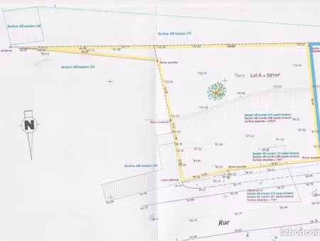 terrain à bâtir viabilisé 591 m² – saint-denis-les-ponts (28)