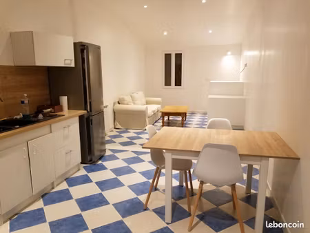 joli t2 meublé - 50m2 - maison de village - 600
