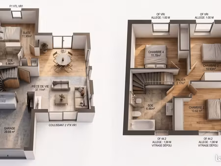 maison 97 m² pontorson