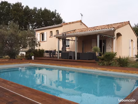 maison t5 140 m² – vue pyrénées  piscine  terrain 1590 m² – préserville