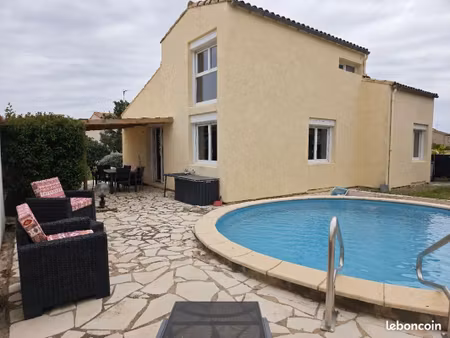 maison 141m2 - 4ch - piscine - terrain 504m2