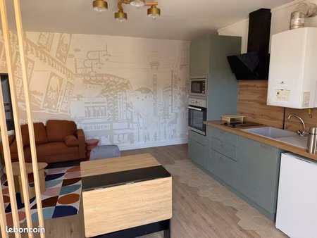 coup de cœur assuré – appartement meublé entièrement rénové avec balcon  cave et garage pr