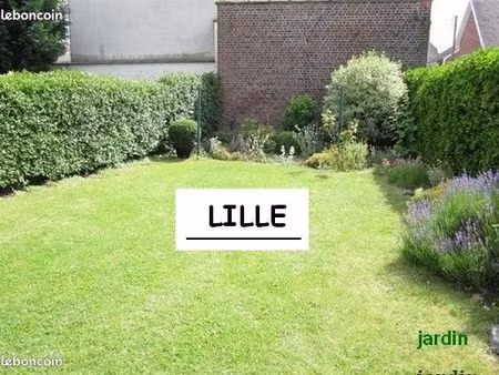 maison lille chu - chr semi indiv garage attenant  jardin  véranda  bon investissement
