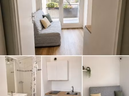 studio meublé avec balcon