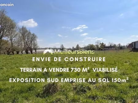 terrain 730 m² cobrieux