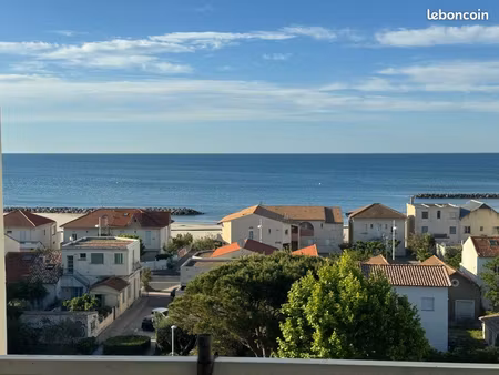 appartement duplex carnon plage meublé vue mer septembre->juin