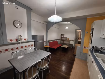 appartement t2 meublé - 42m2 - rdc - quartier saint-jean - particulier à particulier