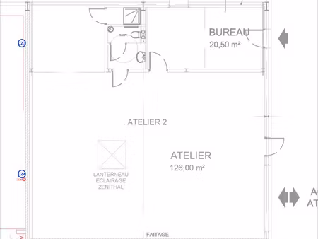 ? local d’activité à louer – 147 m²
