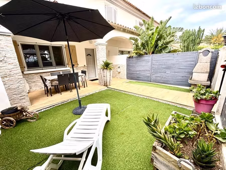 appartement avec jardin t2 à 200m de la plage