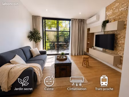 loft meublé avec jardin privatif – montpellier centre
