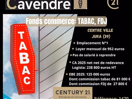tabac 1 m² lons le saunier