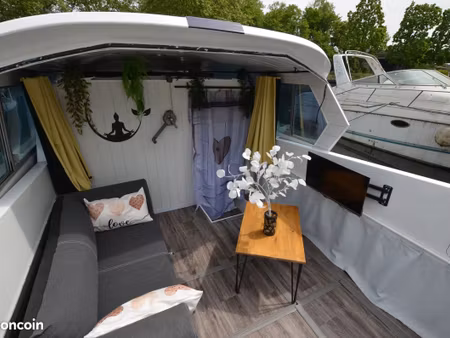 house boat studio flottant lumineux - prêt à vivre – toit ouvrant