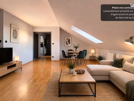 mulhouse – t2 meublé 63 m²  dernier étage lumineux avec ascenseur