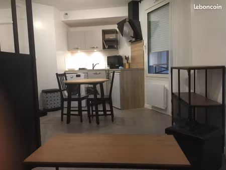 t2 meublé avec garage quartier mairie iae fac droit