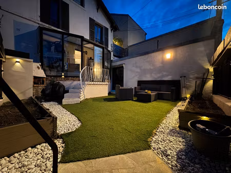 appartement 57m2 avec jardin 40m2 15min à pied rer a