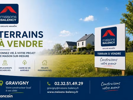 terrain 1 001 m² vaux sur eure