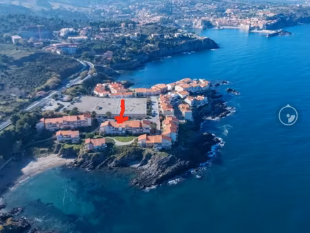 collioure particulier vend appart meuble en rdc avec terrasse sur superbe vue mer  acces d