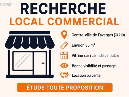 recherche local commercial faverges 74210