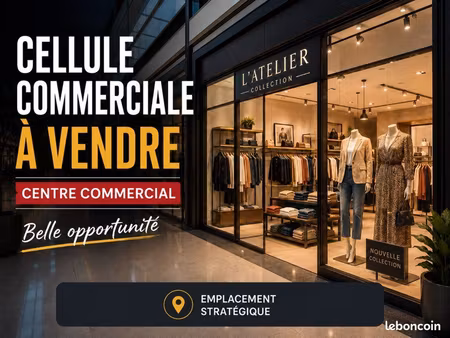 à vendre – murs commerciaux + fonds de commerce – belle opportunité au centre commercial