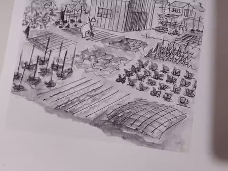 dernières parcelles de 500 m2 de jardins