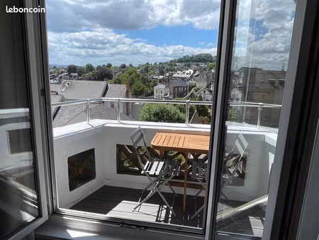 location studio 25m2 meublé plein sud + balcon avec vue