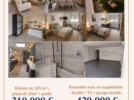 maison contemporaine avec jardin ou ensemble immobilier à fort potentiel