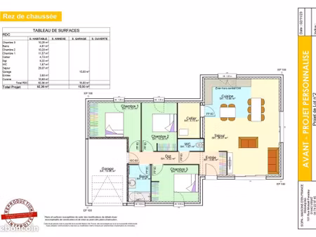 projet de construction d'une maison 92 m² avec terrain à amberieu-en-bugey (01)