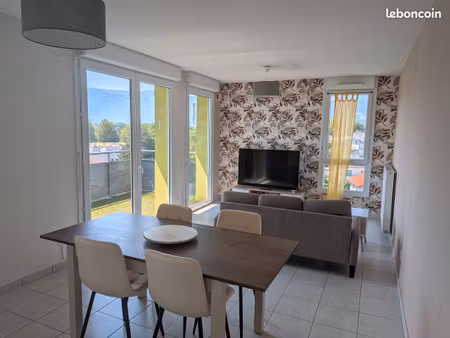 t3 meublé récent (2016) – 68 m² avec parking – saint-martin-d'hères