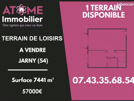 terrain 7441 m² jarny