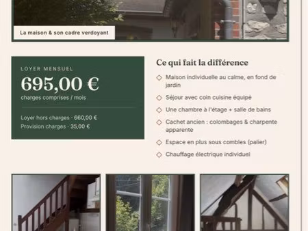 maison de charme en fond de jardin