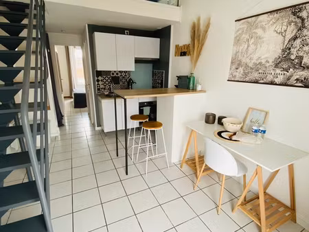 t2 bis meublé - bail étudiant i quartier les minimes