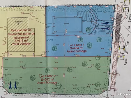 2 terrains libres constructeurs. proche centre