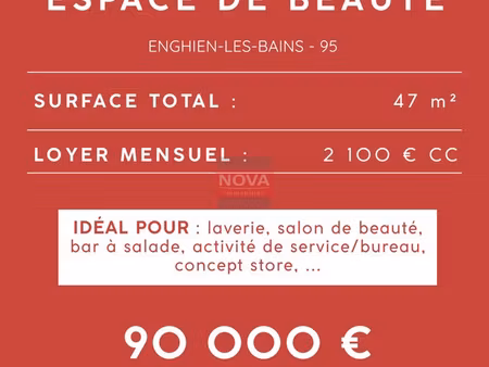 local commercial 47 m² enghien-les-bains