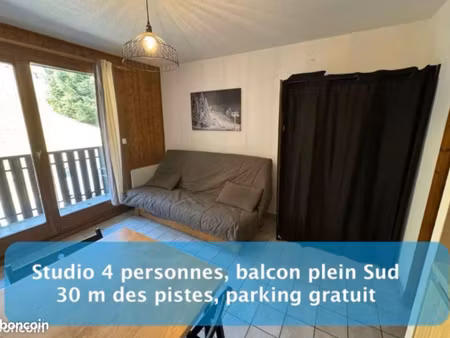 studio 20m2 aux pieds du télécabine  balcon sud
