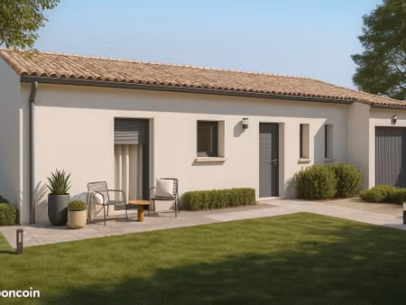 maison de 76.49 m² sur un terrain de 895 m² à saint-angeau en charente (16)