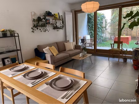 location appartement - 55 m2 - 3p - jardin et garage