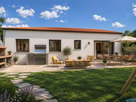 maison neuve contemporaine de 75 m² avec garage sur terrain viabilisé de 470 m² au grau d'